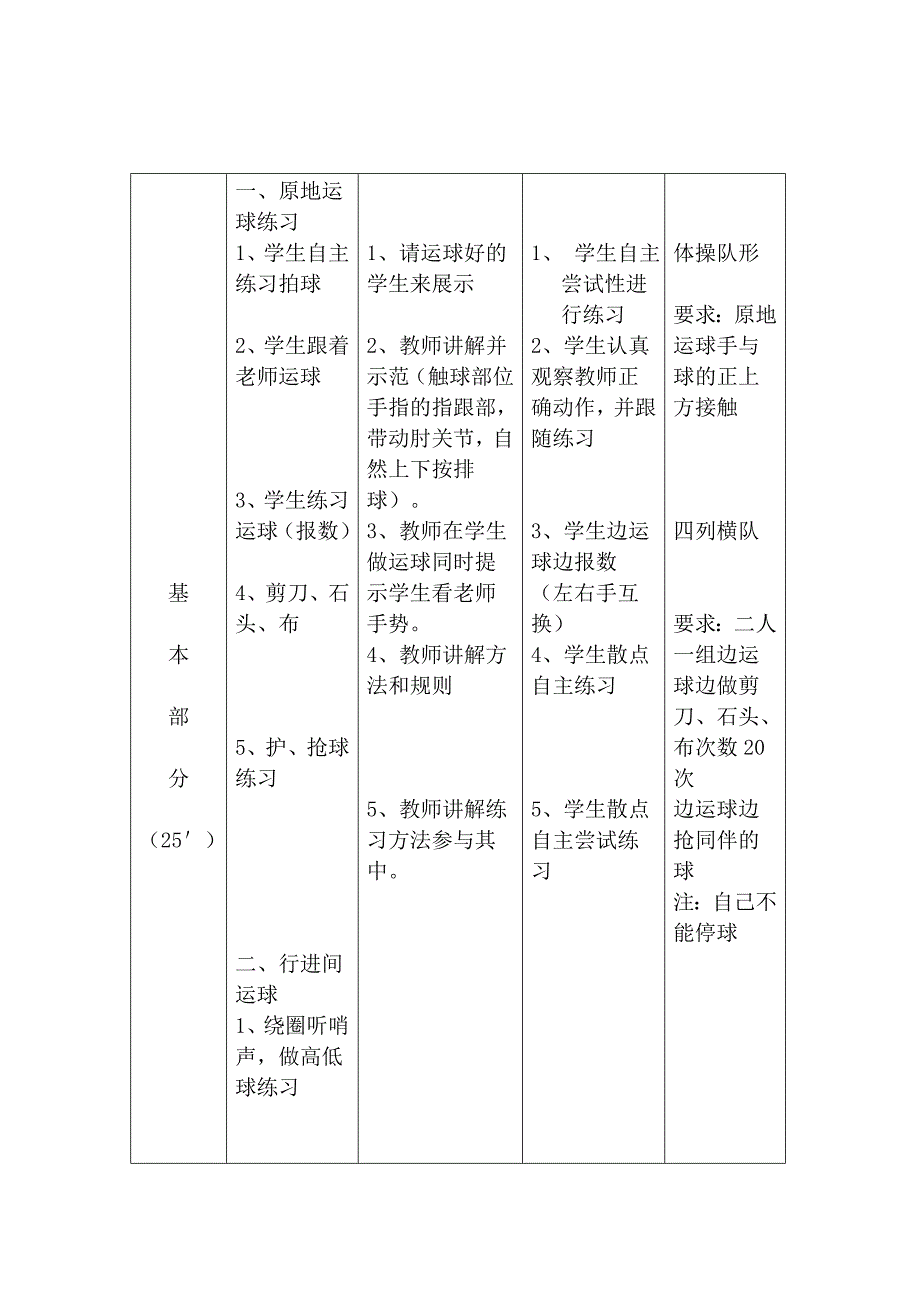 水平二篮球教学设计_第3页