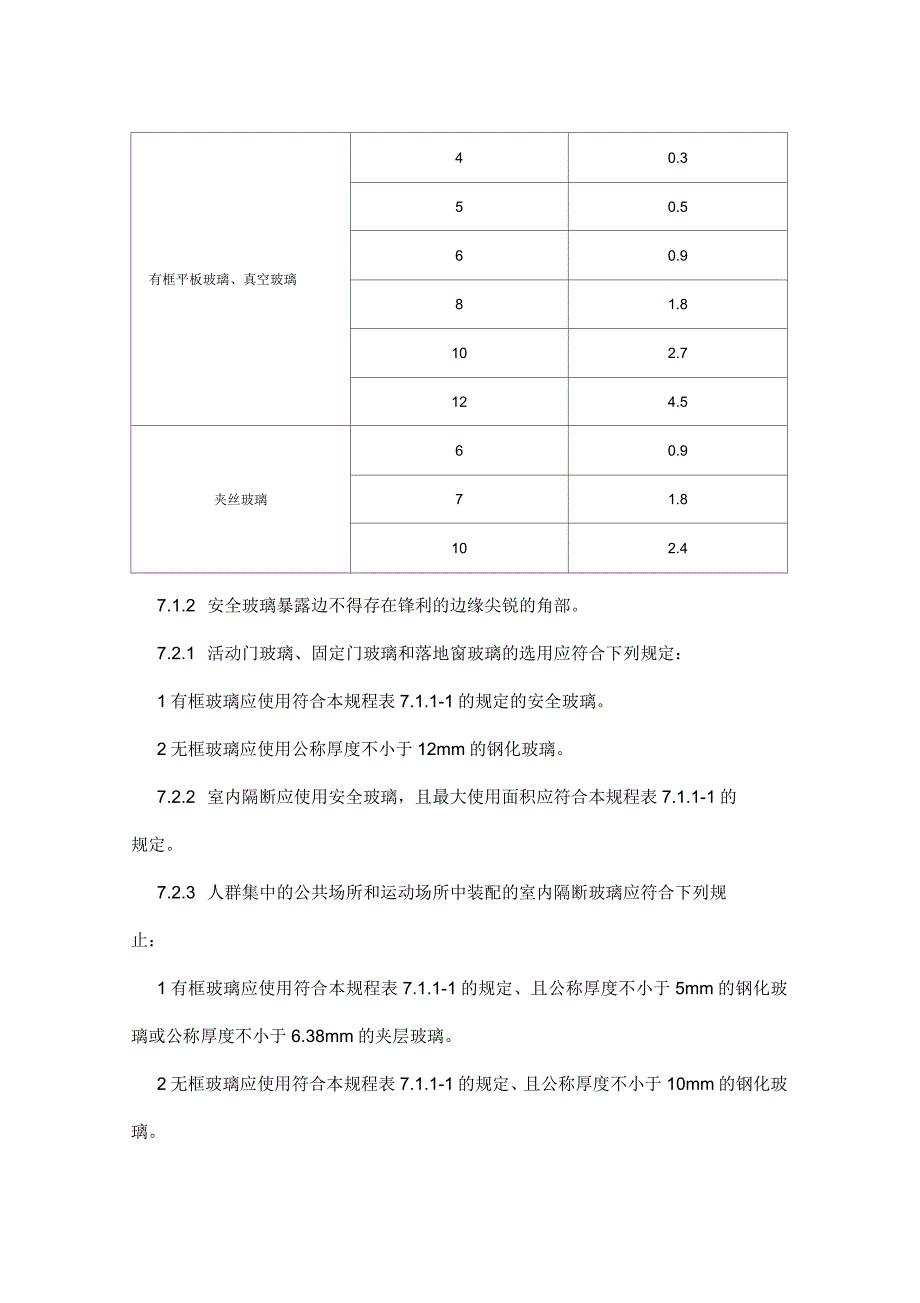 建筑安全玻璃及防护栏杆有关规范条文_第2页