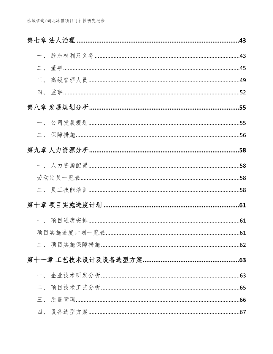 湖北冰箱项目可行性研究报告_模板_第3页