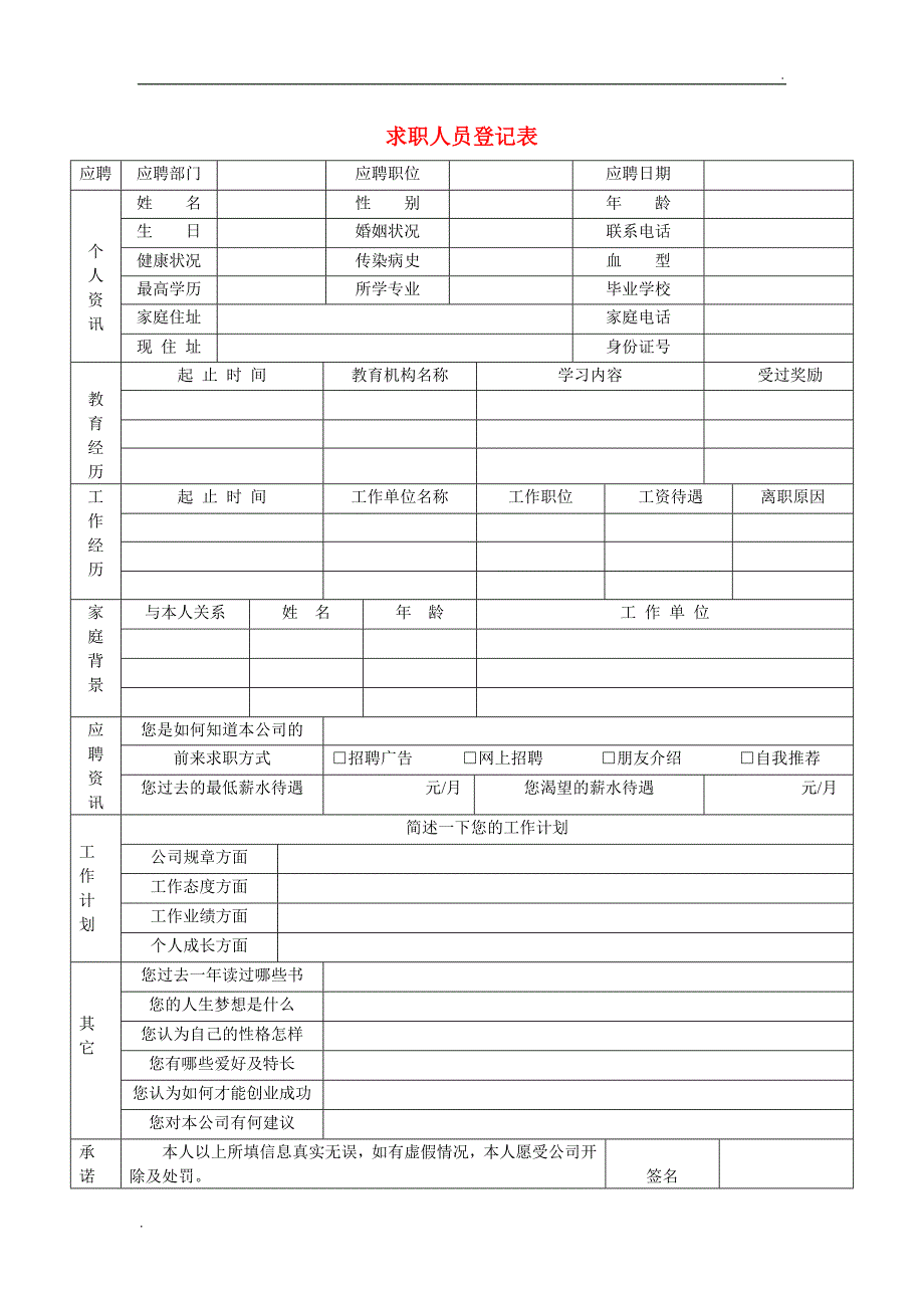 家装公司各种常用表格.doc_第3页