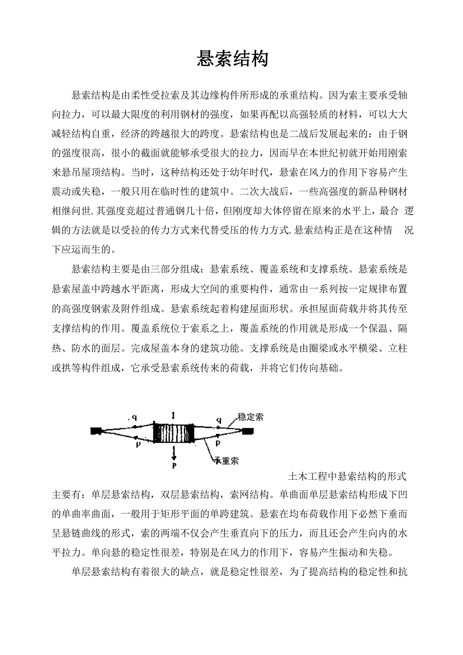 悬索结构论文_第1页