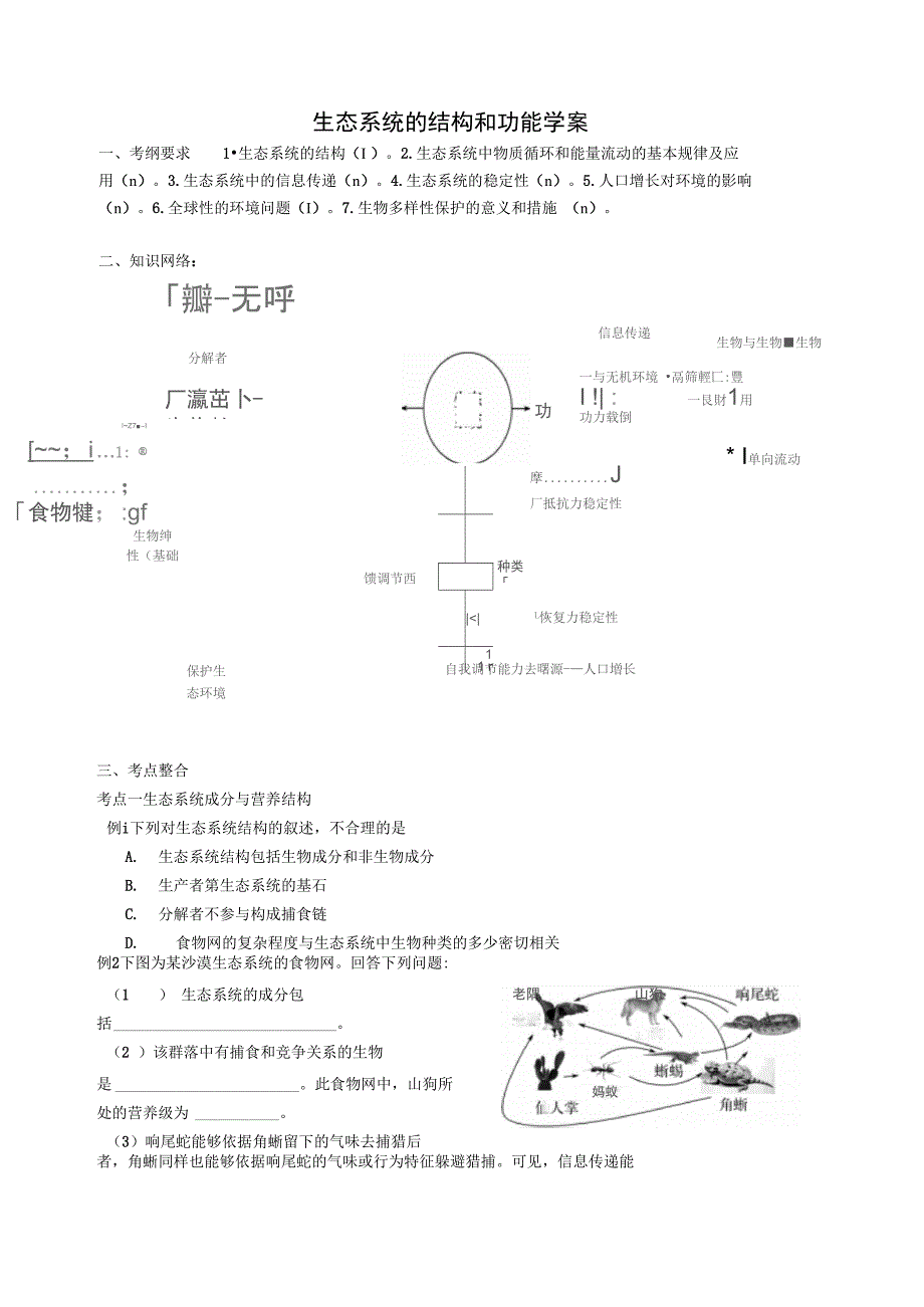 生态系统的结构和功能_第1页