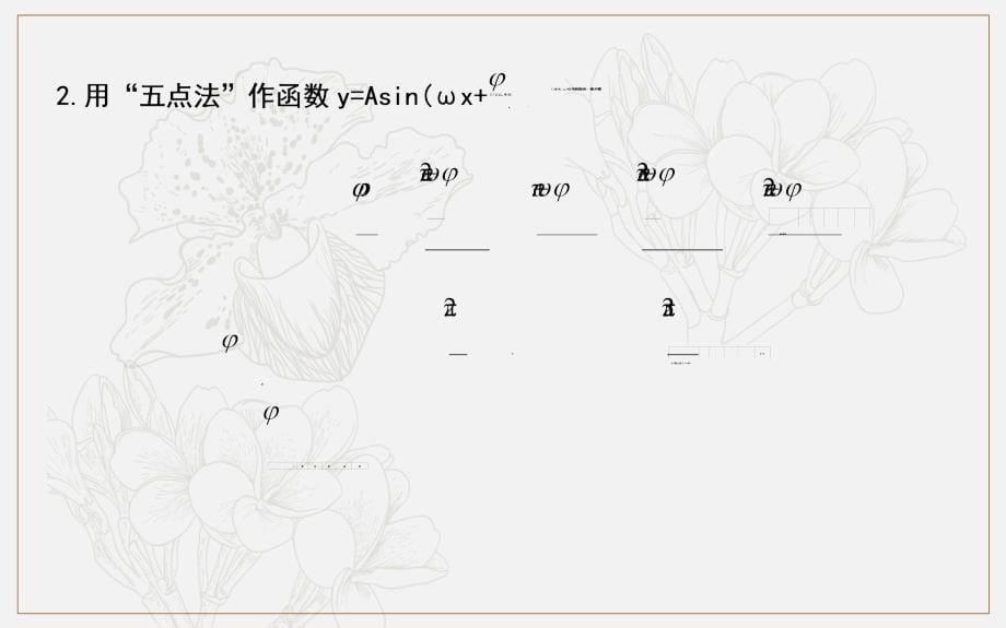 版导与练一轮复习理科数学课件：第三篇　三角函数、解三角形必修4、必修5 第5节　函数y=Asin ωxφ的图象及应用_第5页