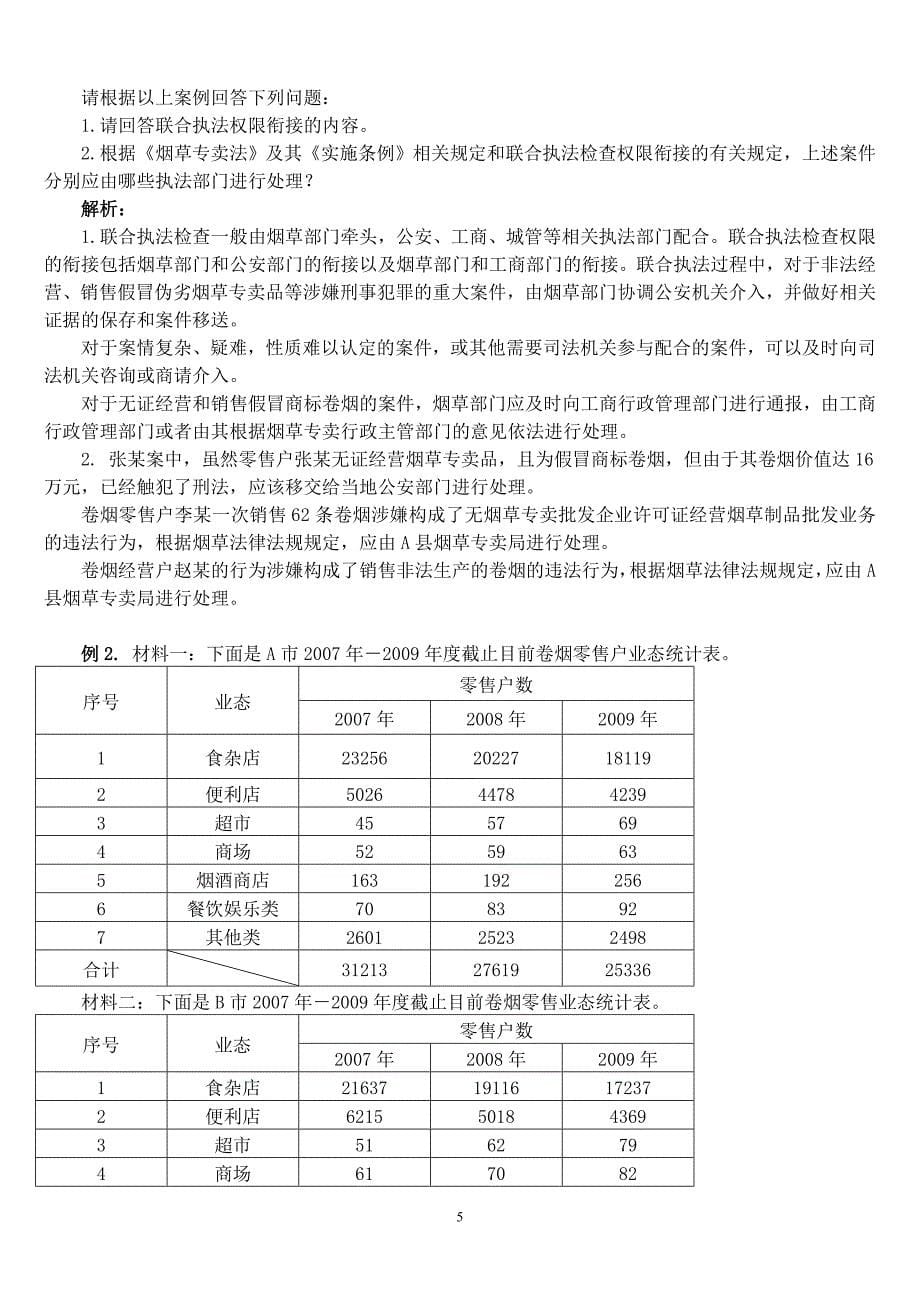 高级专卖管理员技能题库_第5页