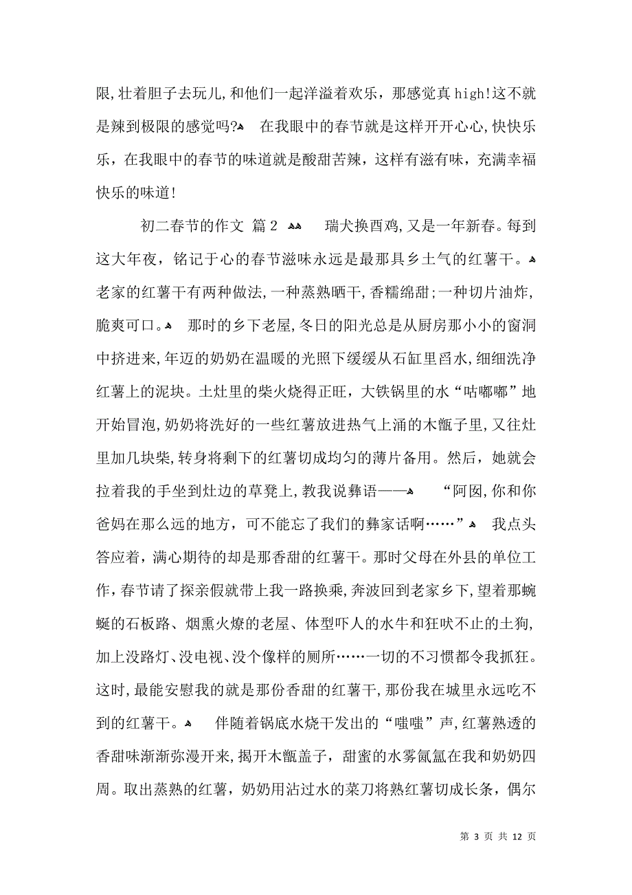 关于初二春节的作文集合7篇_第3页