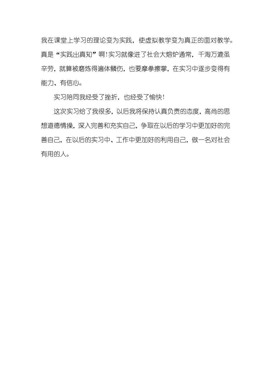 汉语言文学专业教育实习总结_第5页