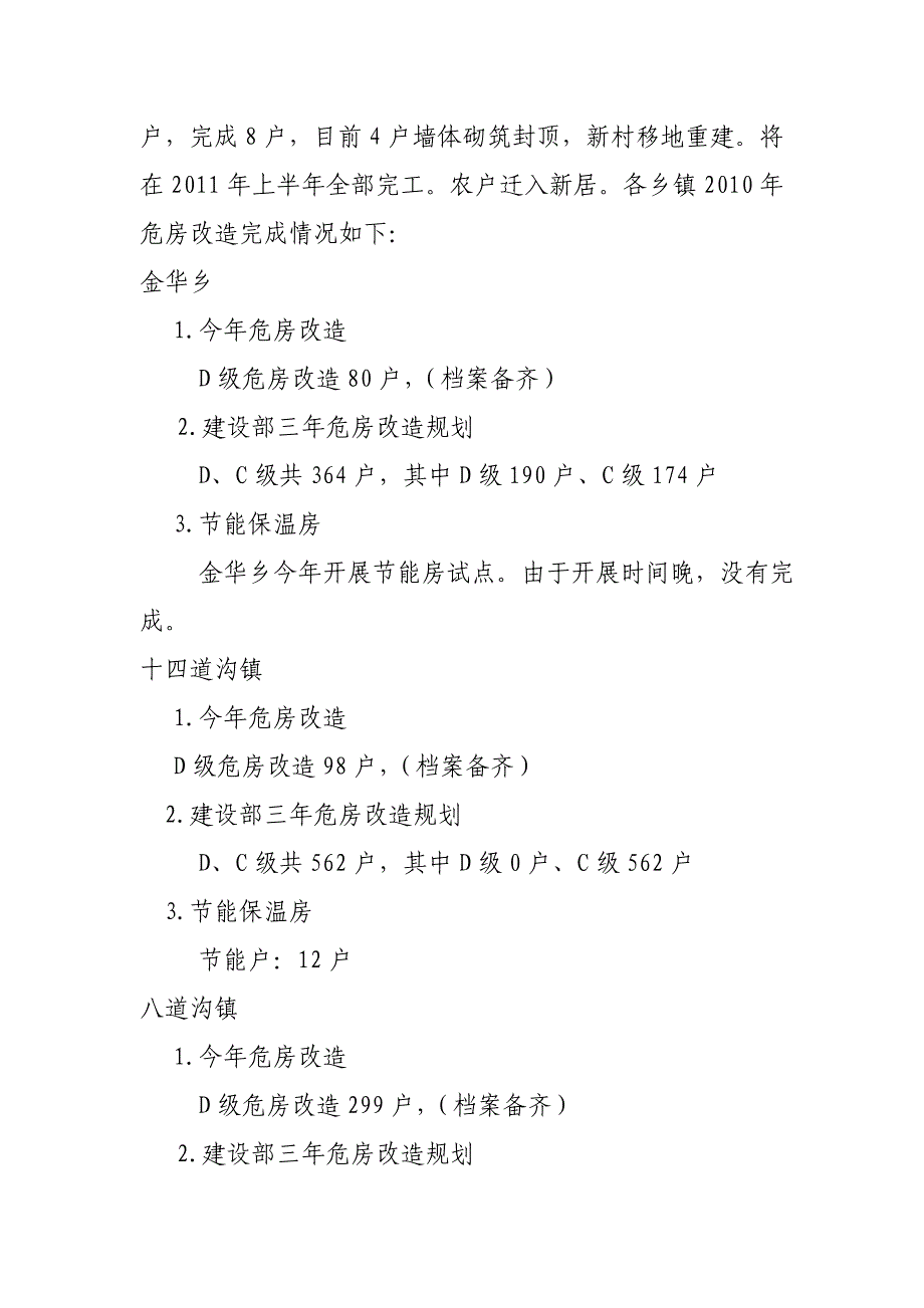 农村危房改造自查报告_第2页