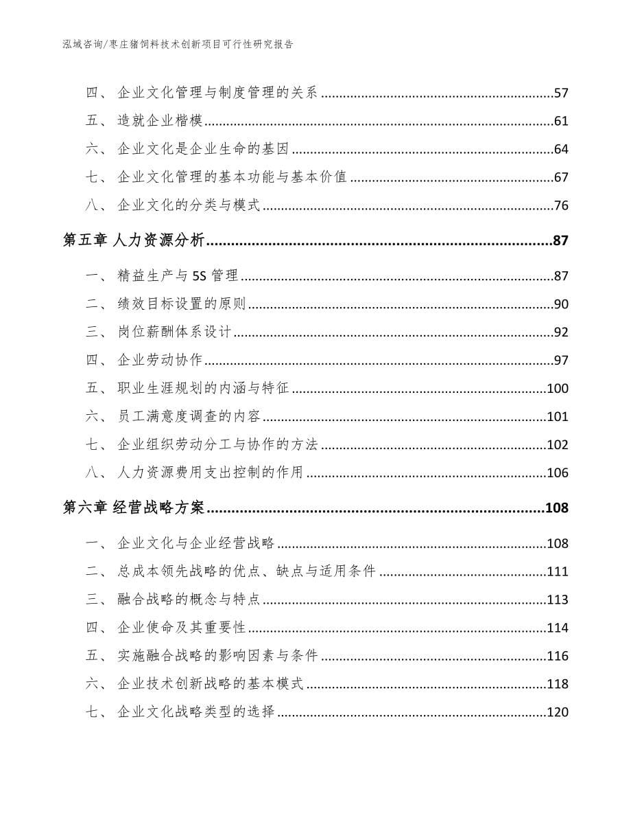 枣庄猪饲料技术创新项目可行性研究报告范文模板_第5页