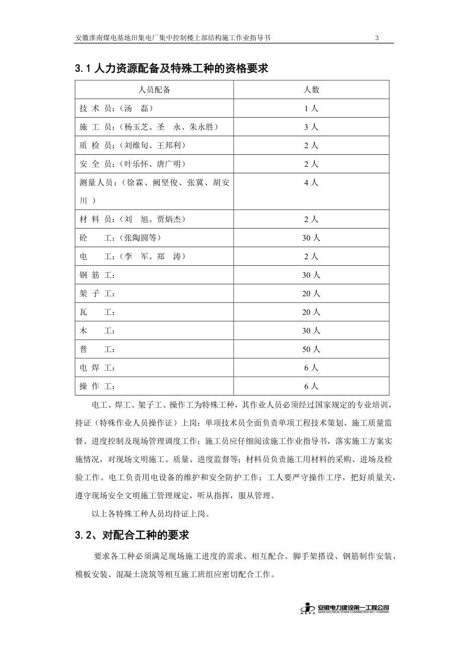 集中控制楼上部结构施工培训资料_第5页