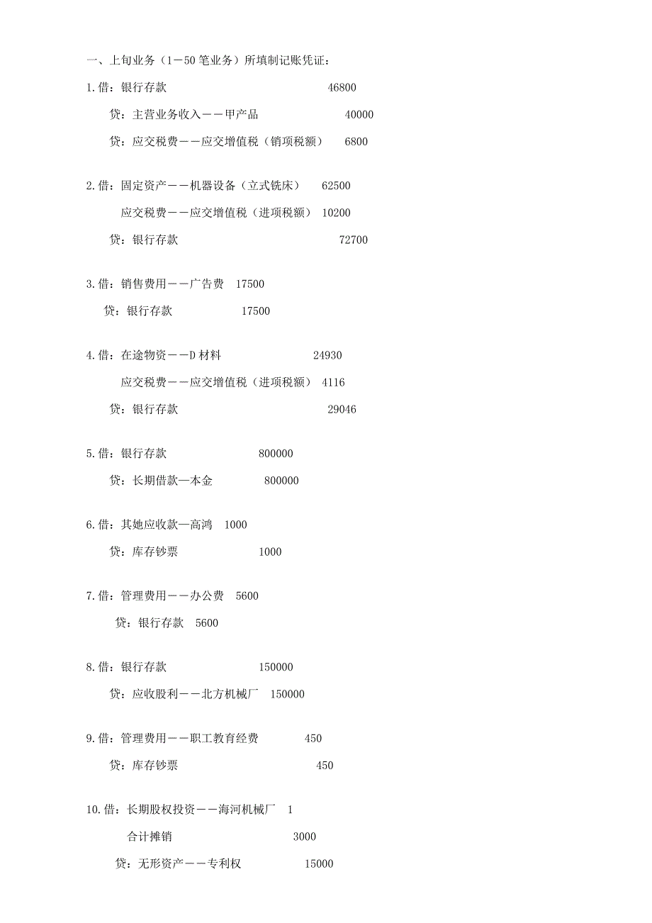 会计模拟实验第四版答案-给开放学员_第1页