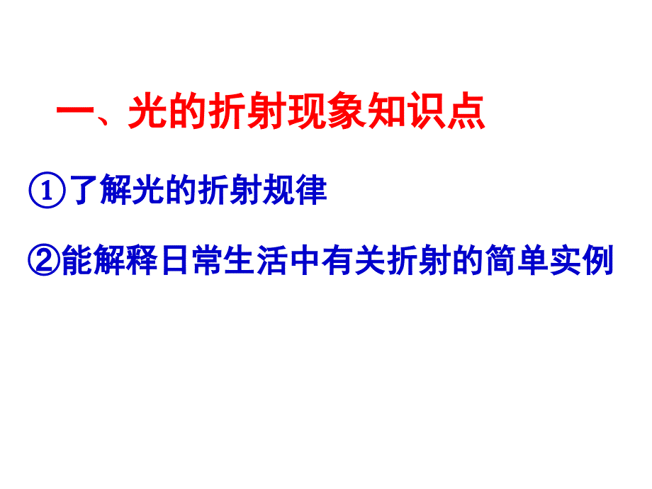 第四章光的折射复习课件（苏科版八年级上）_第2页