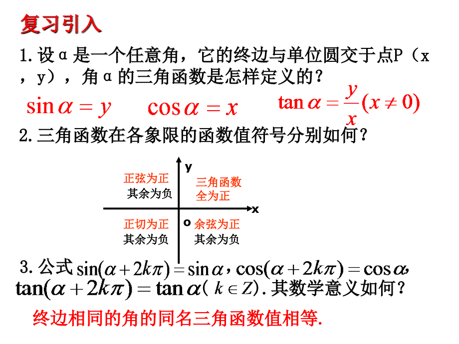 1.2.1任意角的三角函数第二课时三角函数线_第2页