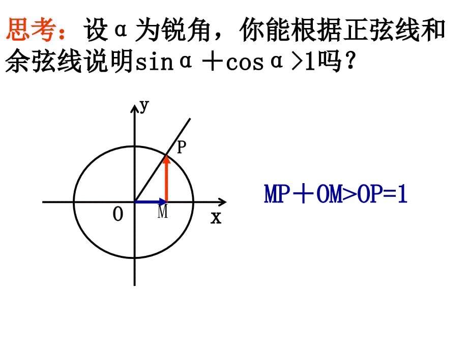 1.2.1任意角的三角函数第二课时三角函数线_第5页