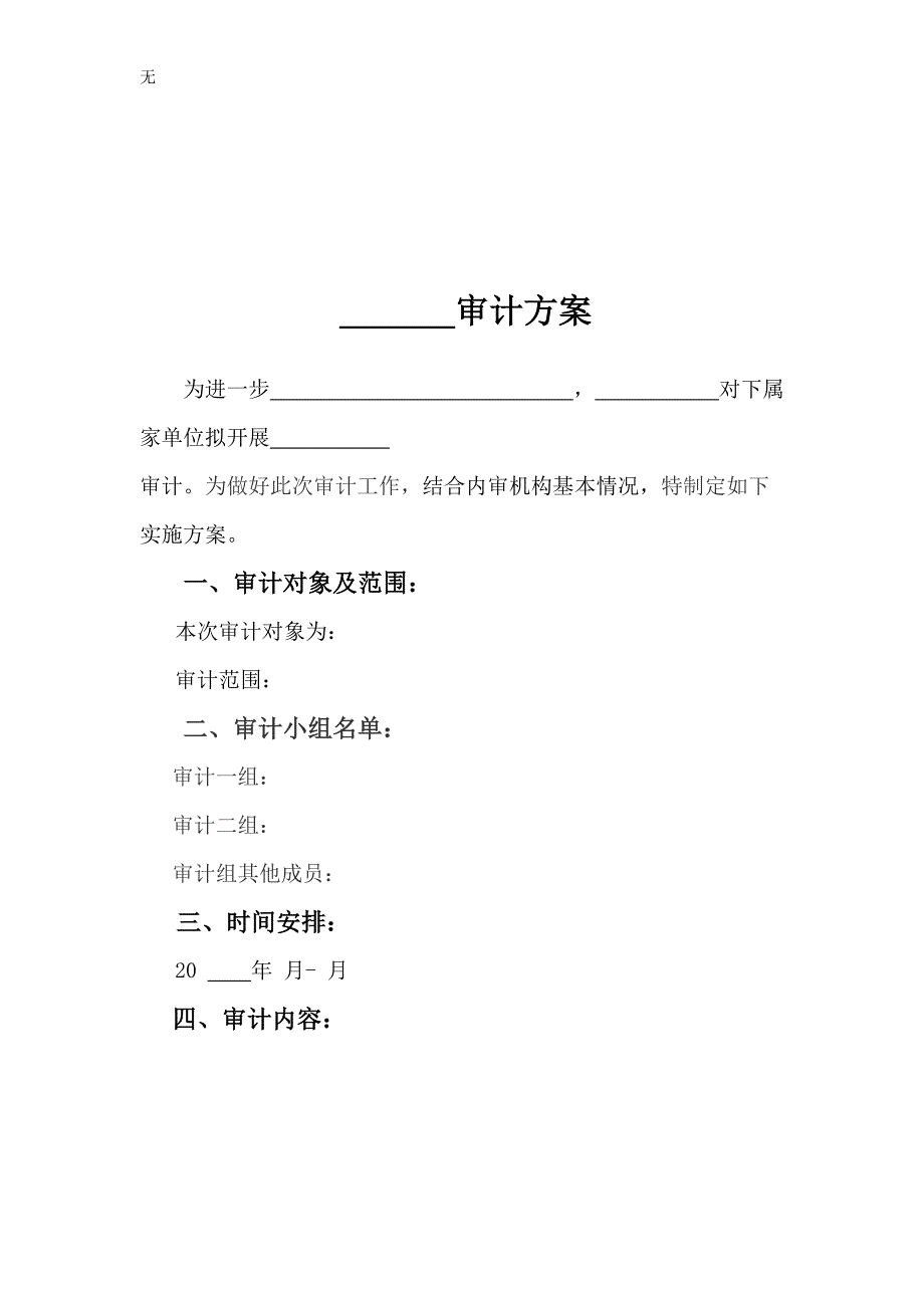 内部审计常用表格文书_第2页