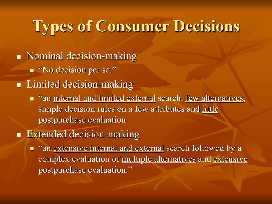 Consumer Decision Process &amp;amp; Problem Recognition消费者决策过程&amp;amp；问题识别_第3页