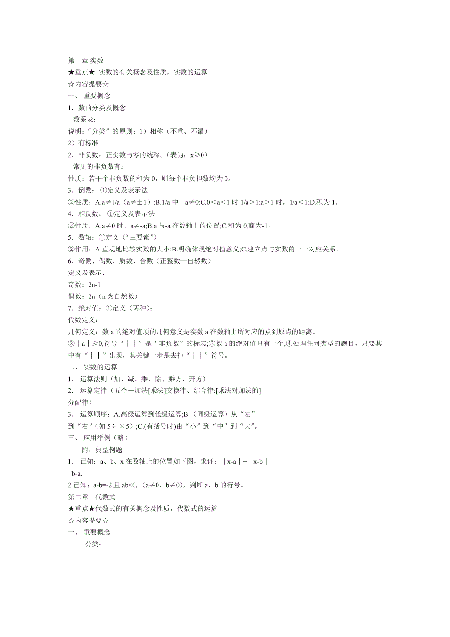 江西初中数学总复习归纳_第1页