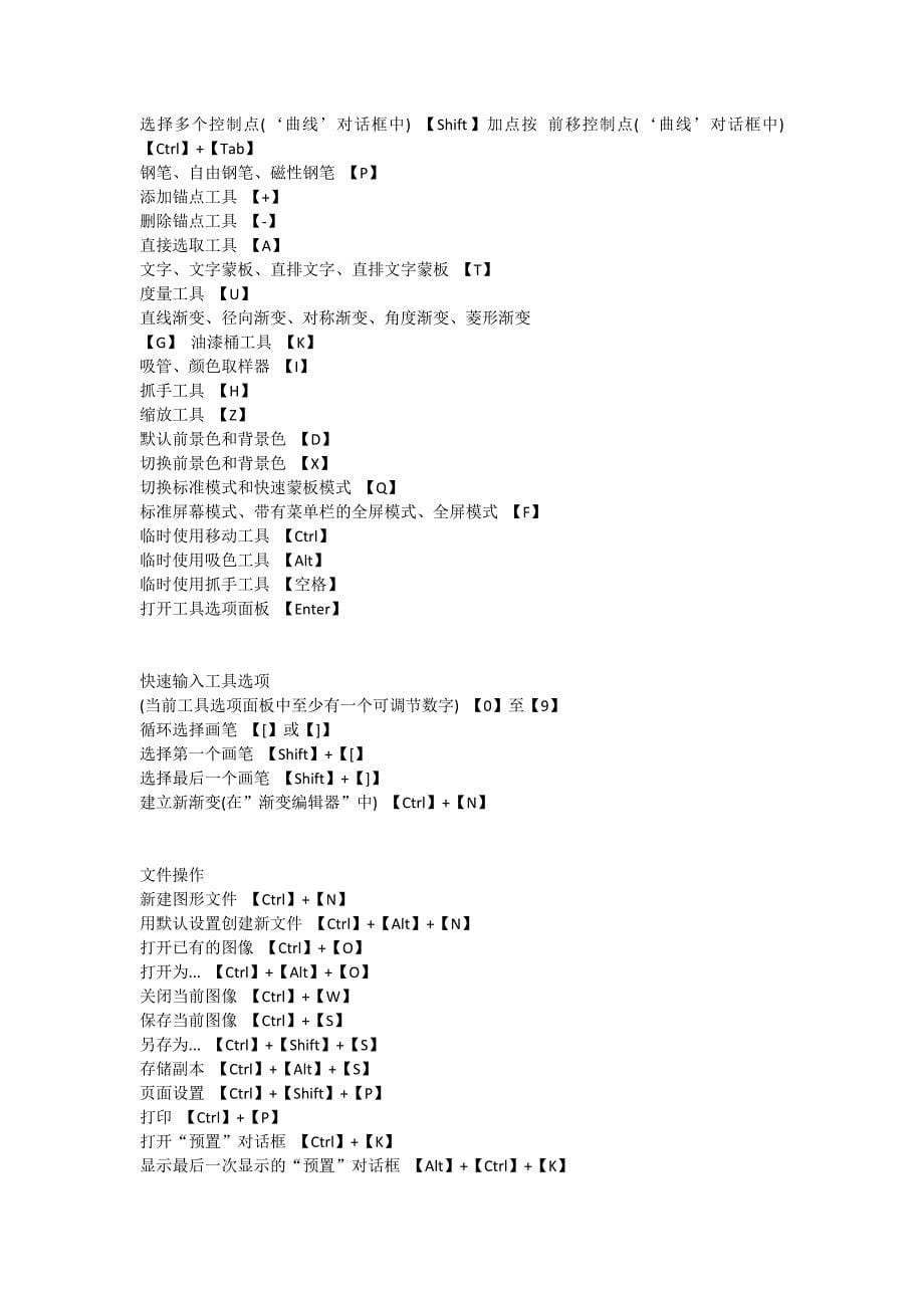 PS快捷键大全_第5页