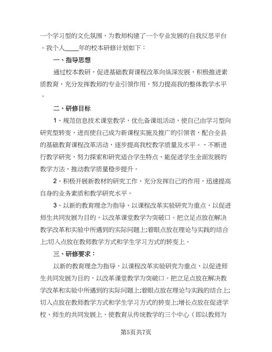 2023年教师信息技术培训计划（三篇）.doc_第5页