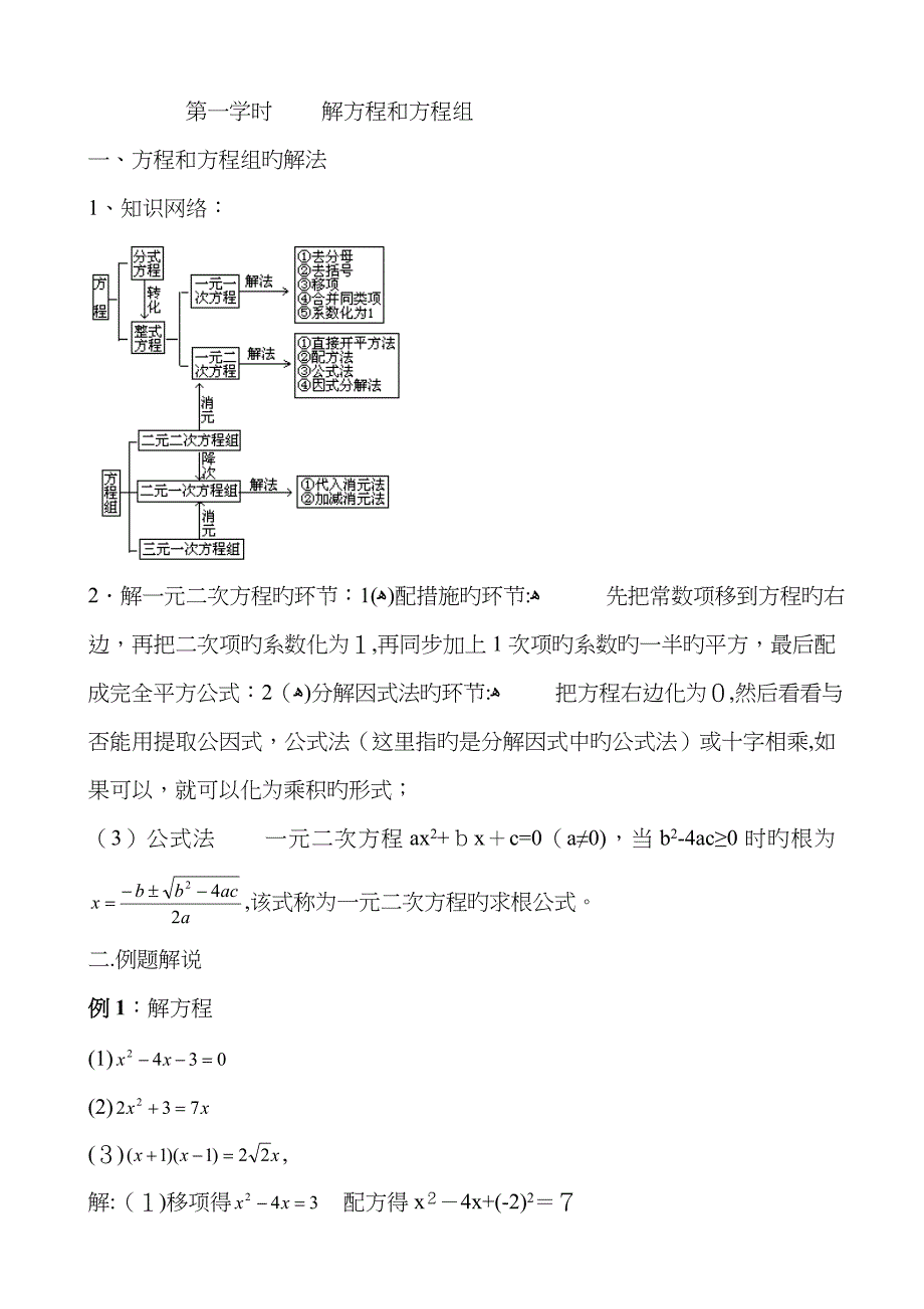 初高中数学衔接之解方程和方程组精讲_第1页