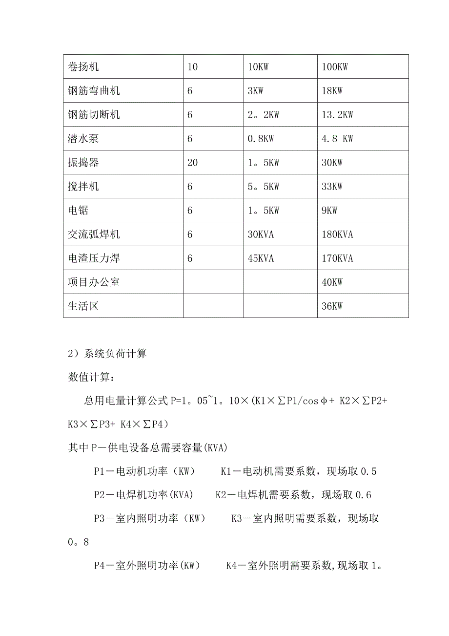 施工用水、用电量计划.doc_第3页