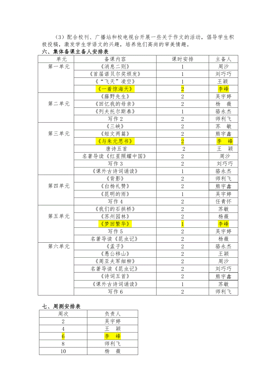 八年级语文备课组工作计划八上_第4页