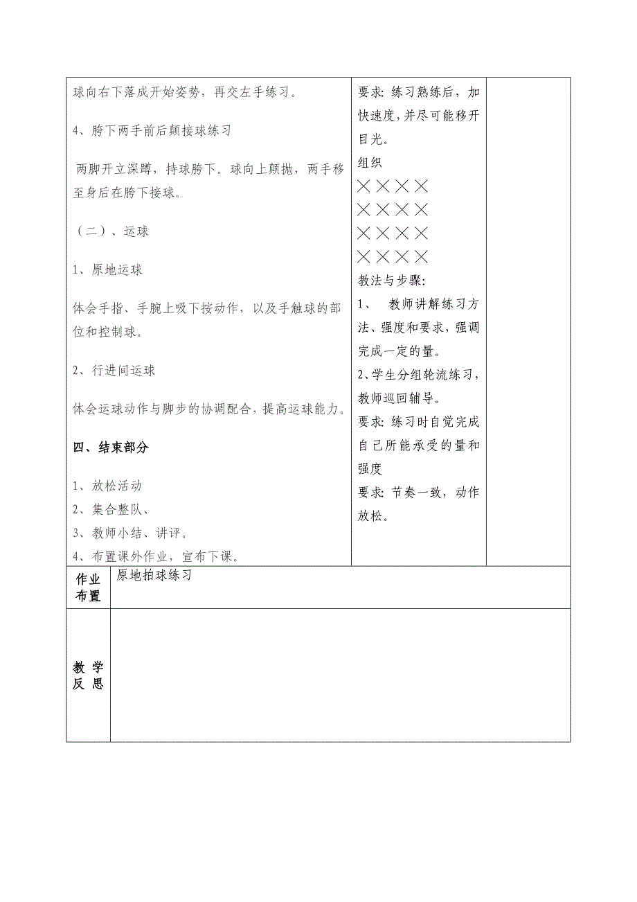 篮球兴趣小组教案_第4页