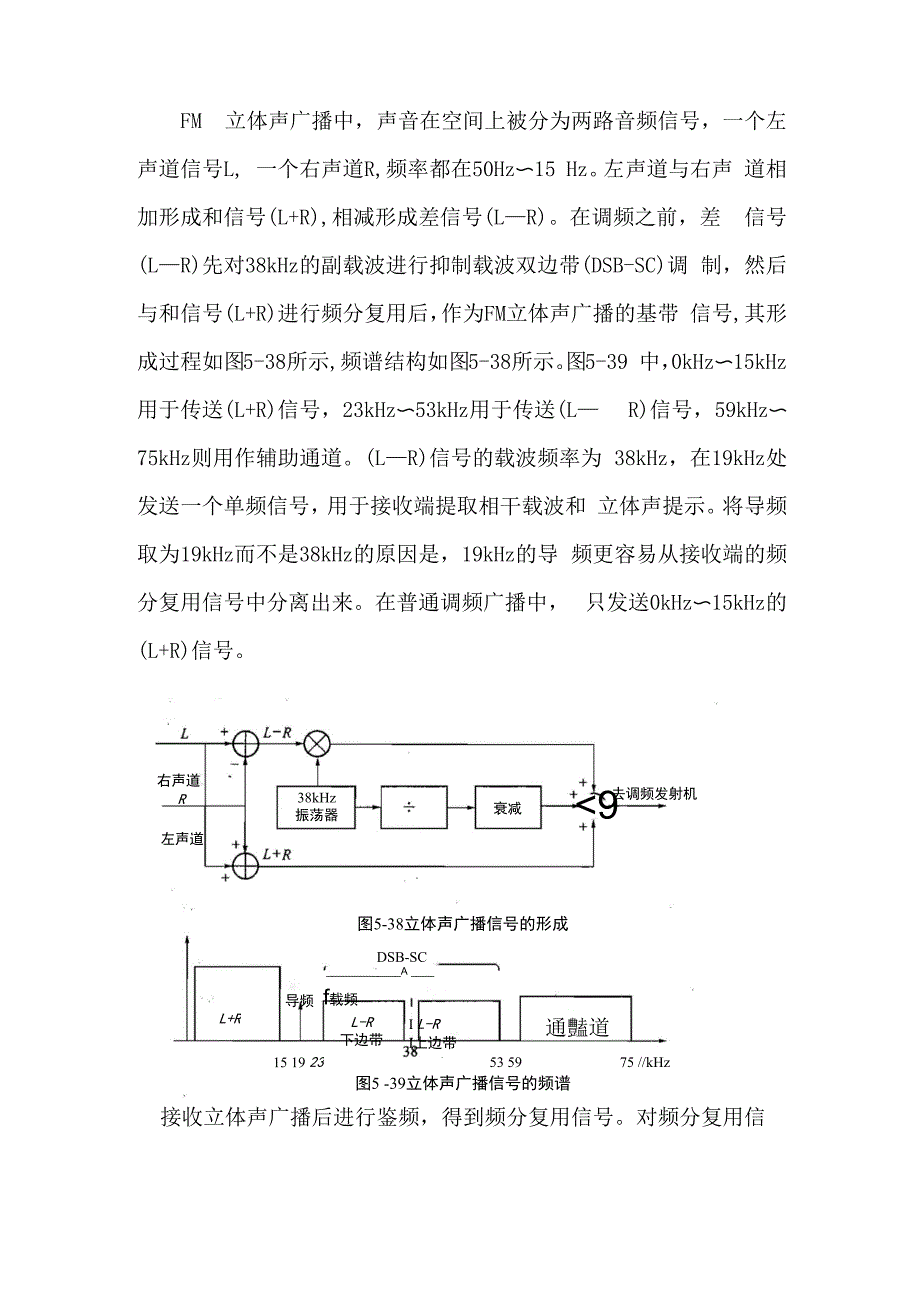 FM立体声广播的调制与解调过程_第1页