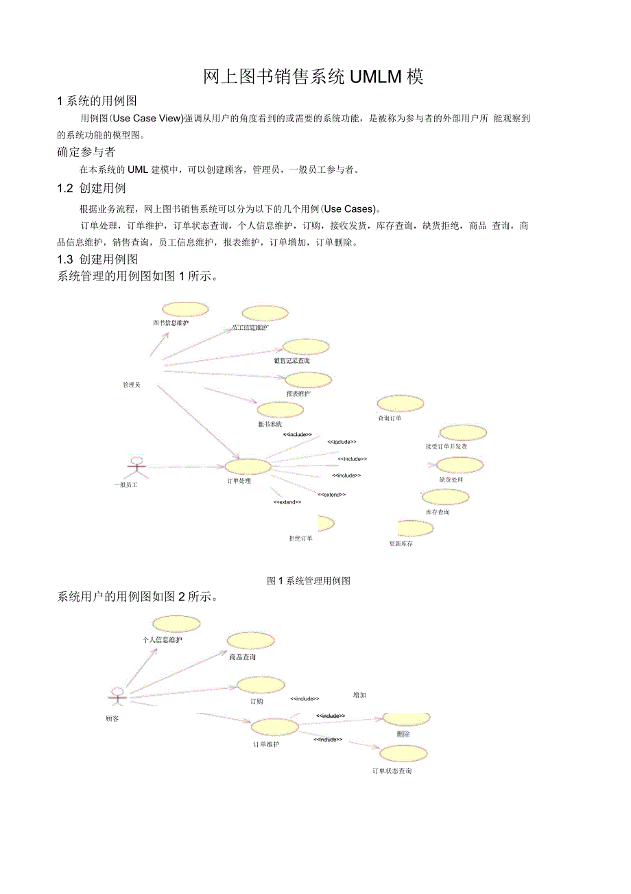 网上图书销售系统UML建模_第1页