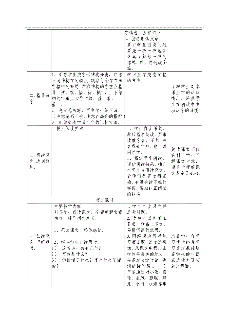 《山村的早晨》教学设计 (2).doc_第2页