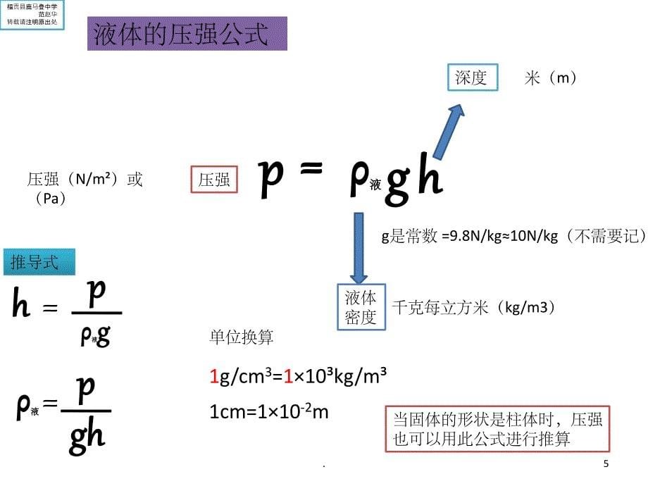 初中物理公式ppt课件_第5页