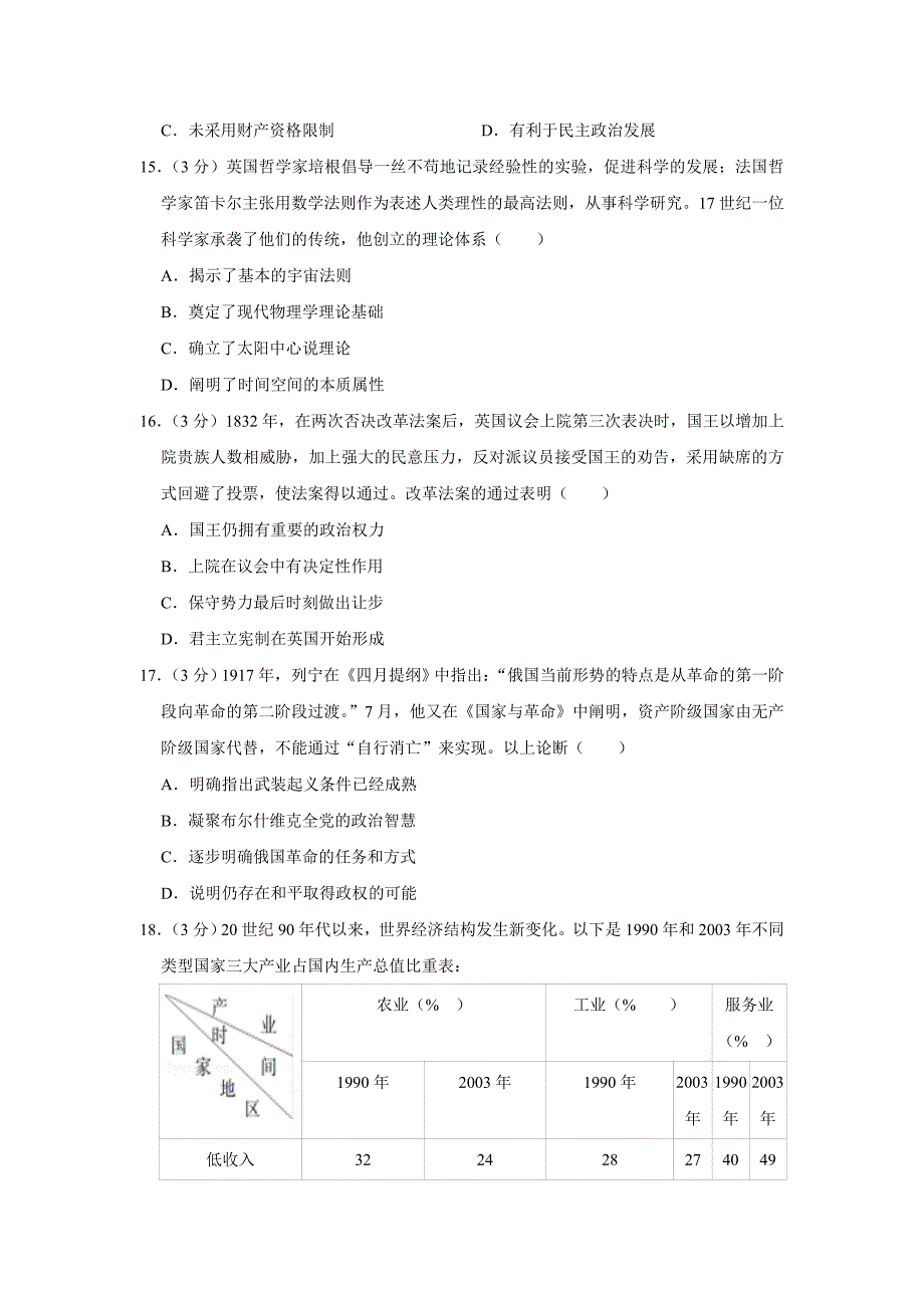 2017年江苏省高考历史试卷真题 .doc_第4页