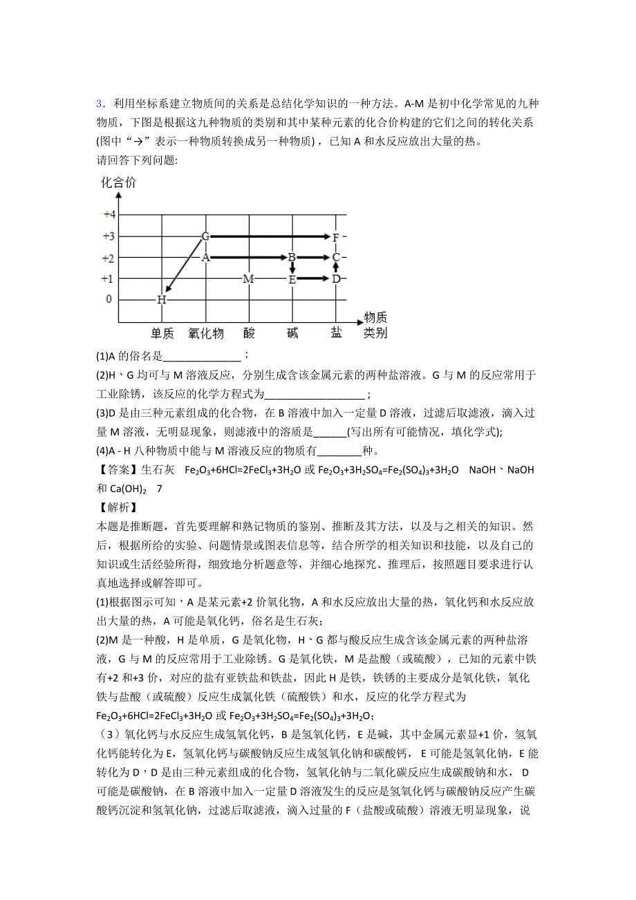 2020-2021初三化学化学推断题的专项培优-易错-难题练习题附答案.doc_第3页