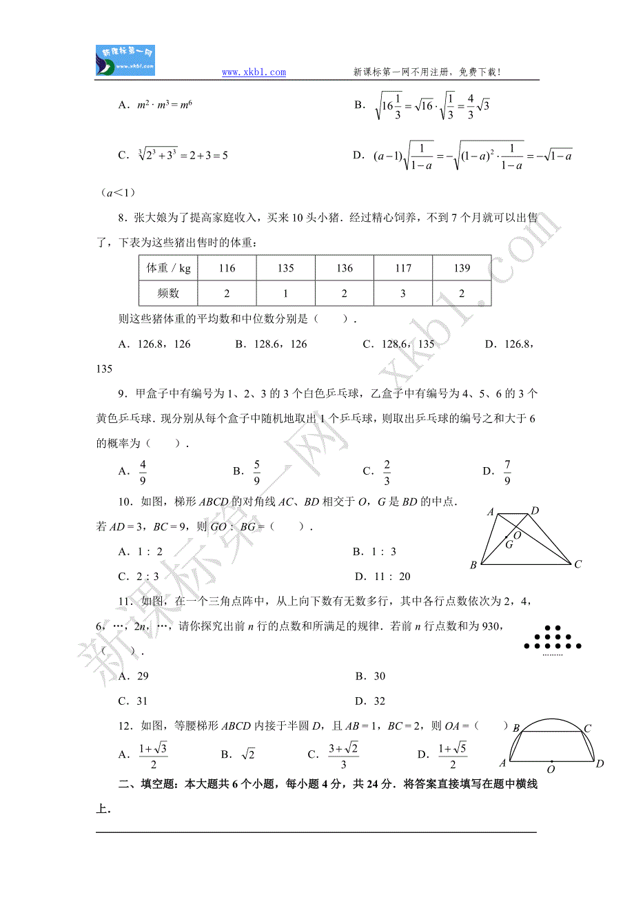 绵阳市2010年高级中等教育学校招生统一考试数学试题.doc_第2页