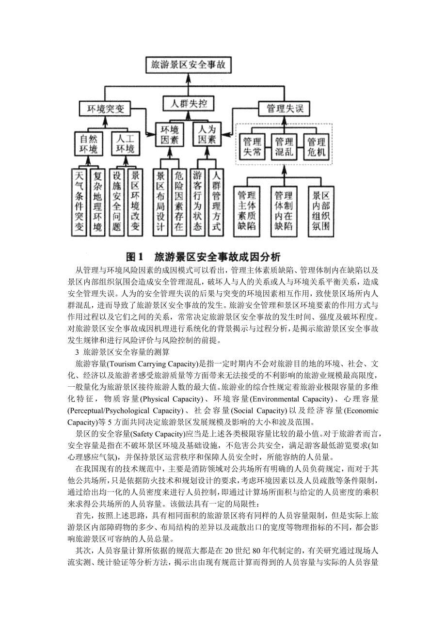 旅游景区安全容量分析与事故风险_第5页