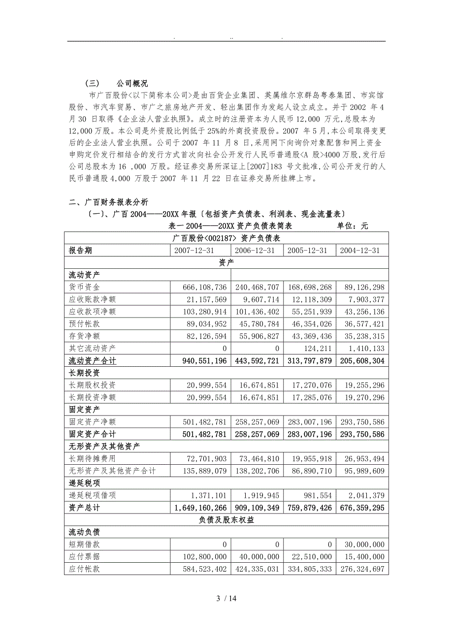 广百公司财务报表分析报告_第3页