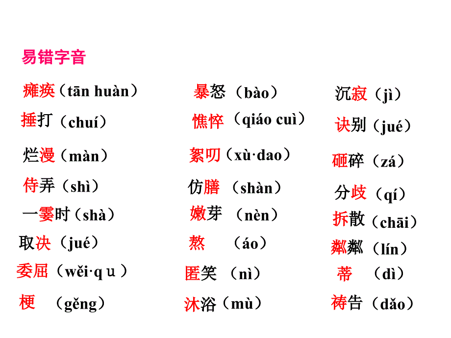 部编版七年级语文上册第2单元知识梳理ppt课件44页含答案_第2页