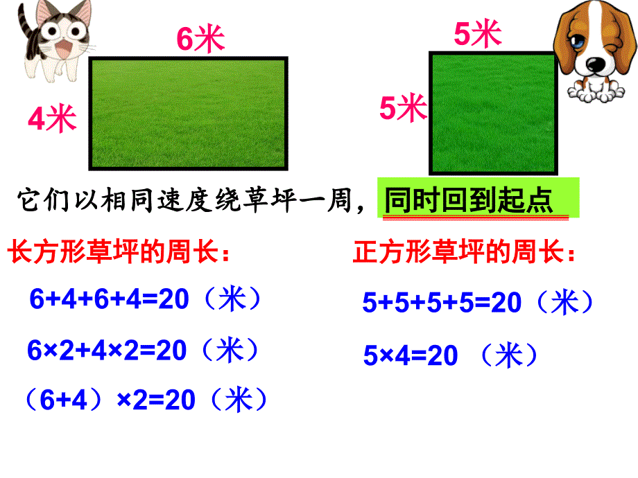 三年级上长方形、正方形周长练习课_第3页