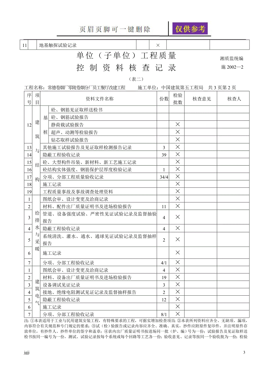 竣工验收记录表稻谷书苑_第3页