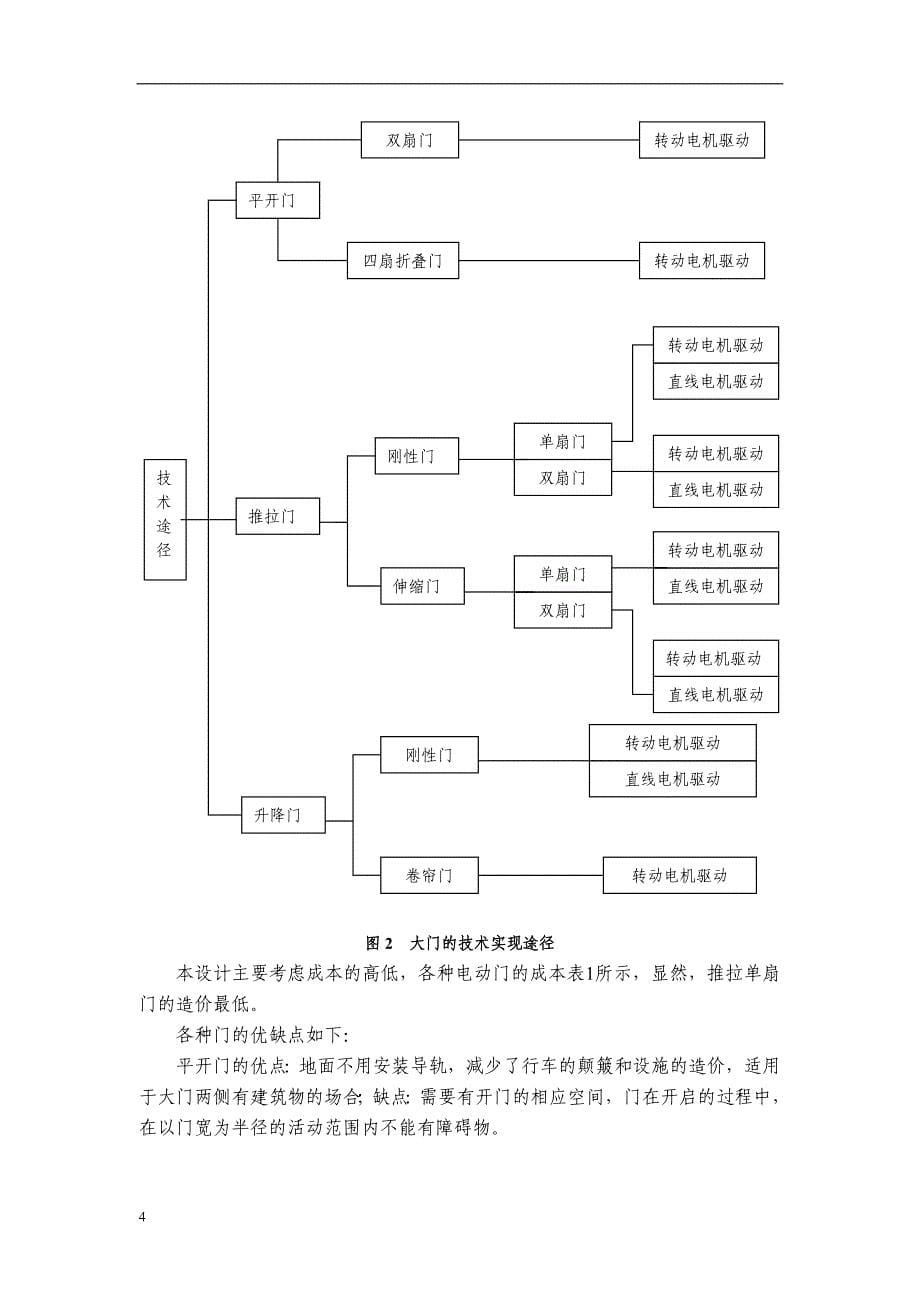 家庭式自动推拉大门的设计_第5页