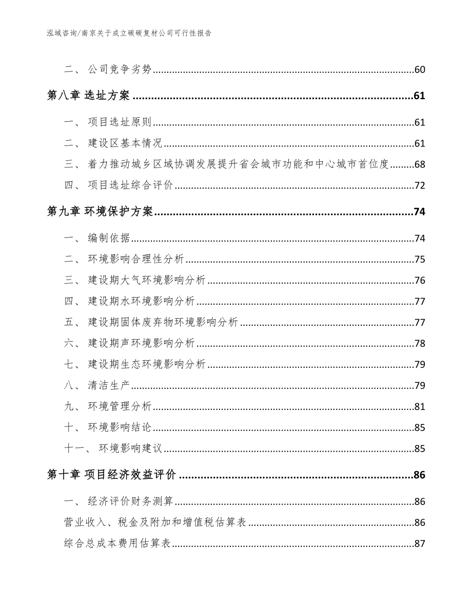 南京关于成立碳碳复材公司可行性报告（范文模板）_第5页