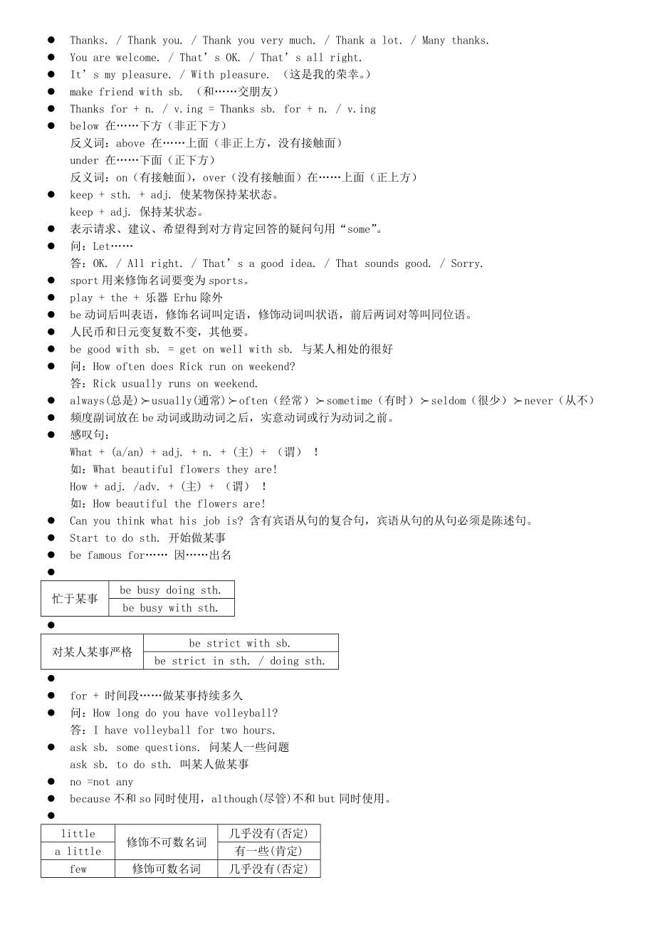 初中英语笔记(精华版)_第3页