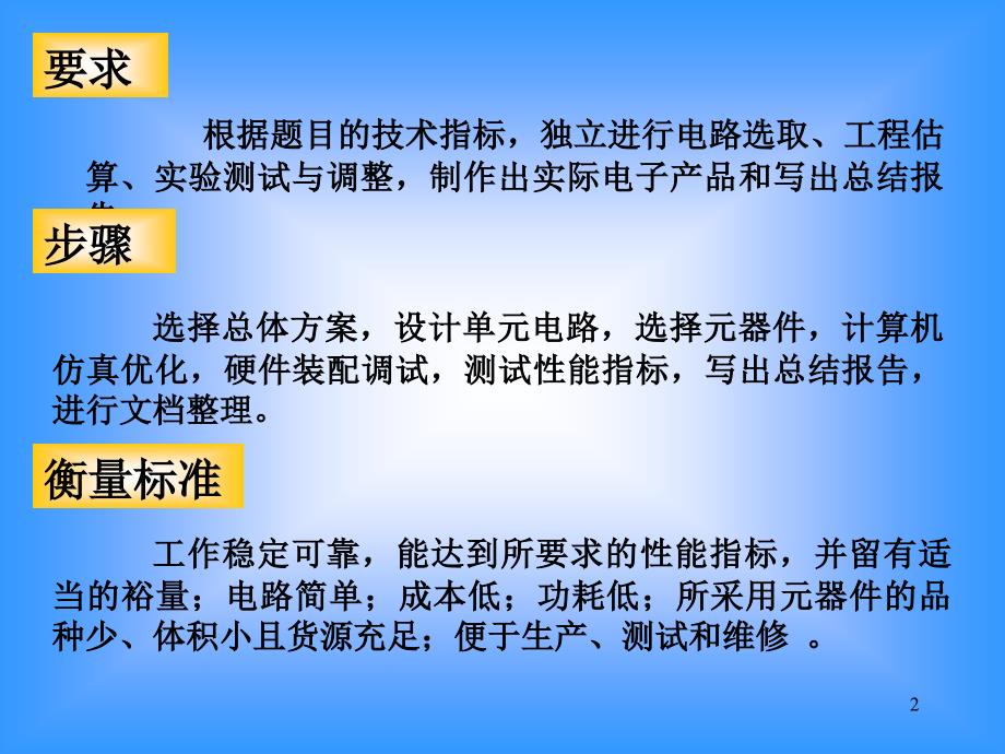 电子技术课程设计课件_第2页