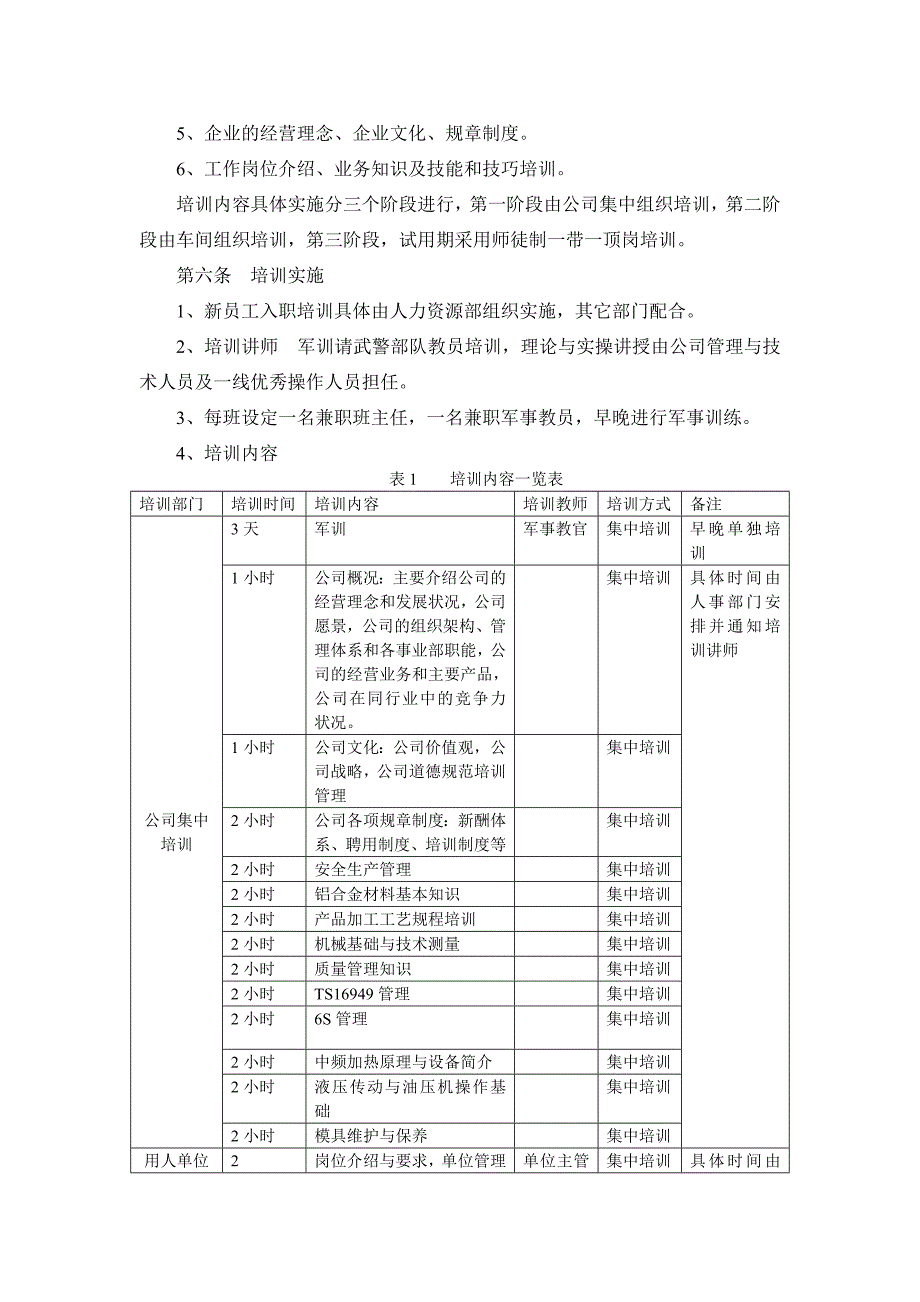 新员工入职员工培训方案_第2页