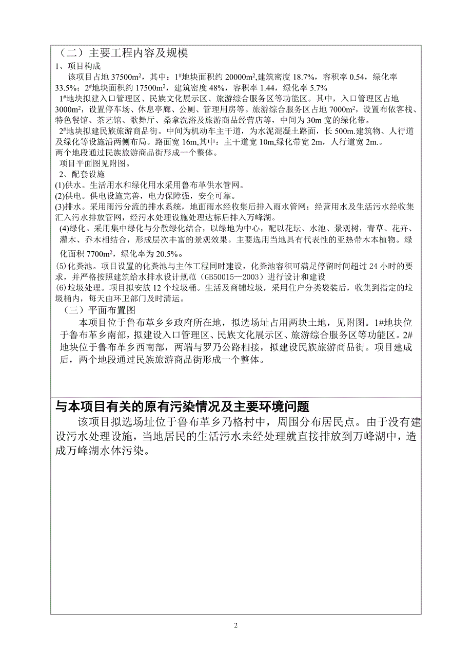 某少数民族特色文化园项目可行性环境影响评估报告_第2页