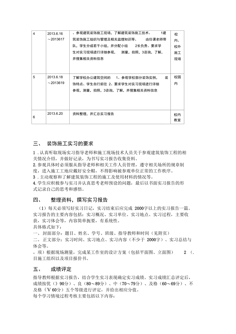 2013建筑装饰专业装饰施工任务书_第3页