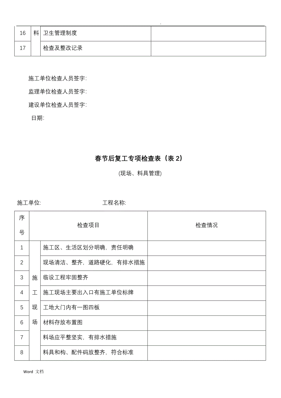 春节后复工专项检查表_第2页