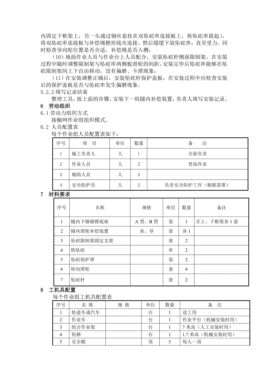 补偿下锚滑轮安装施工作业指导书_第3页