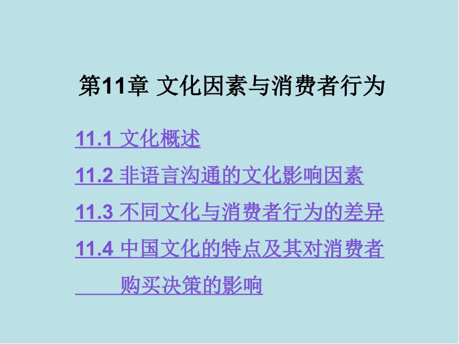 消费者行为学第11章文化因素与消费者行为课件_第1页