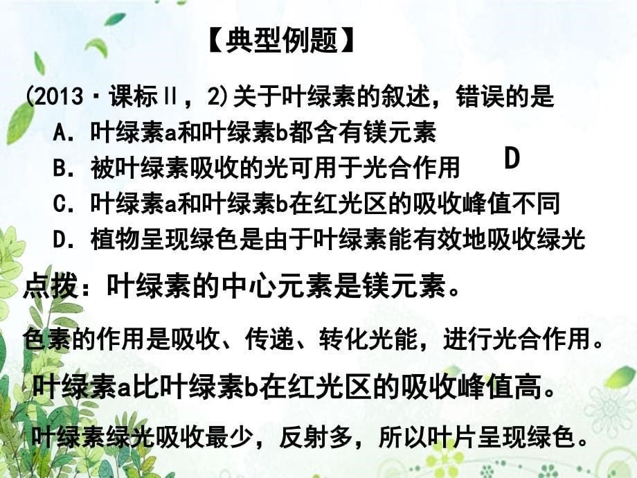 光合作用一轮复习文稿演示课件_第5页