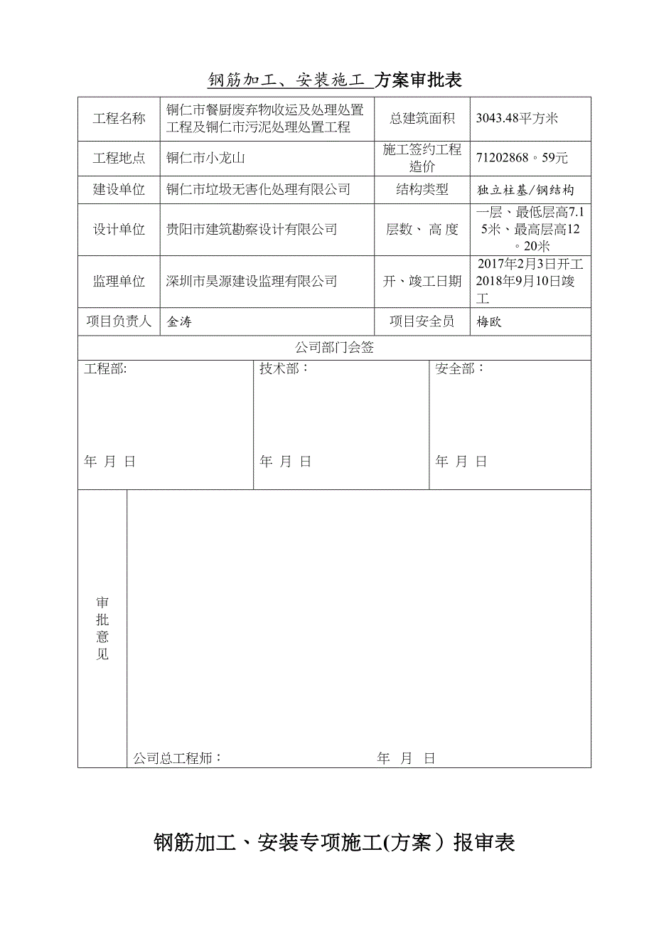 垃圾处理场钢筋工程专项施工方案(监理已审查)(DOC 26页)_第2页